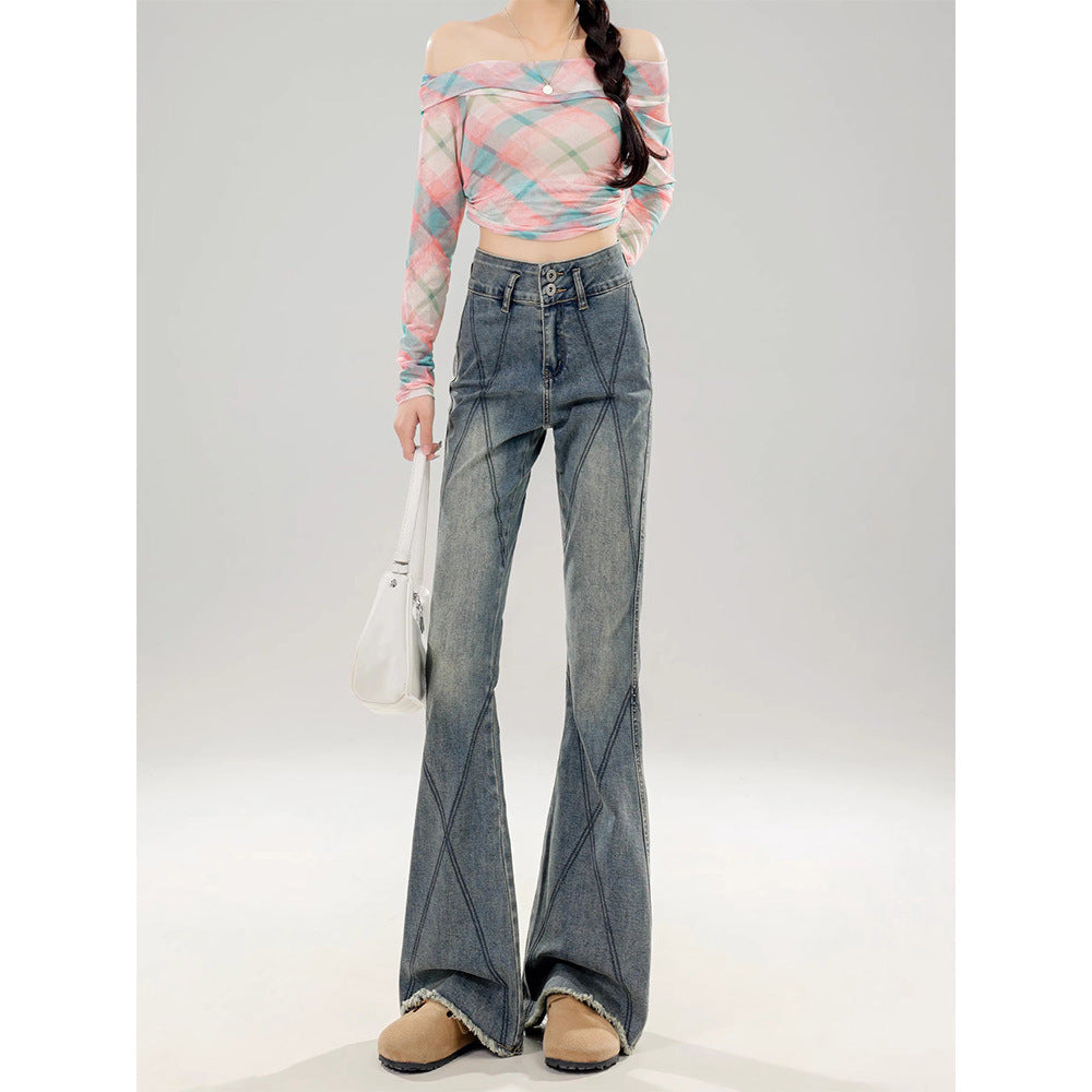 Style Bootcut Jeans For Women American Vintage Design