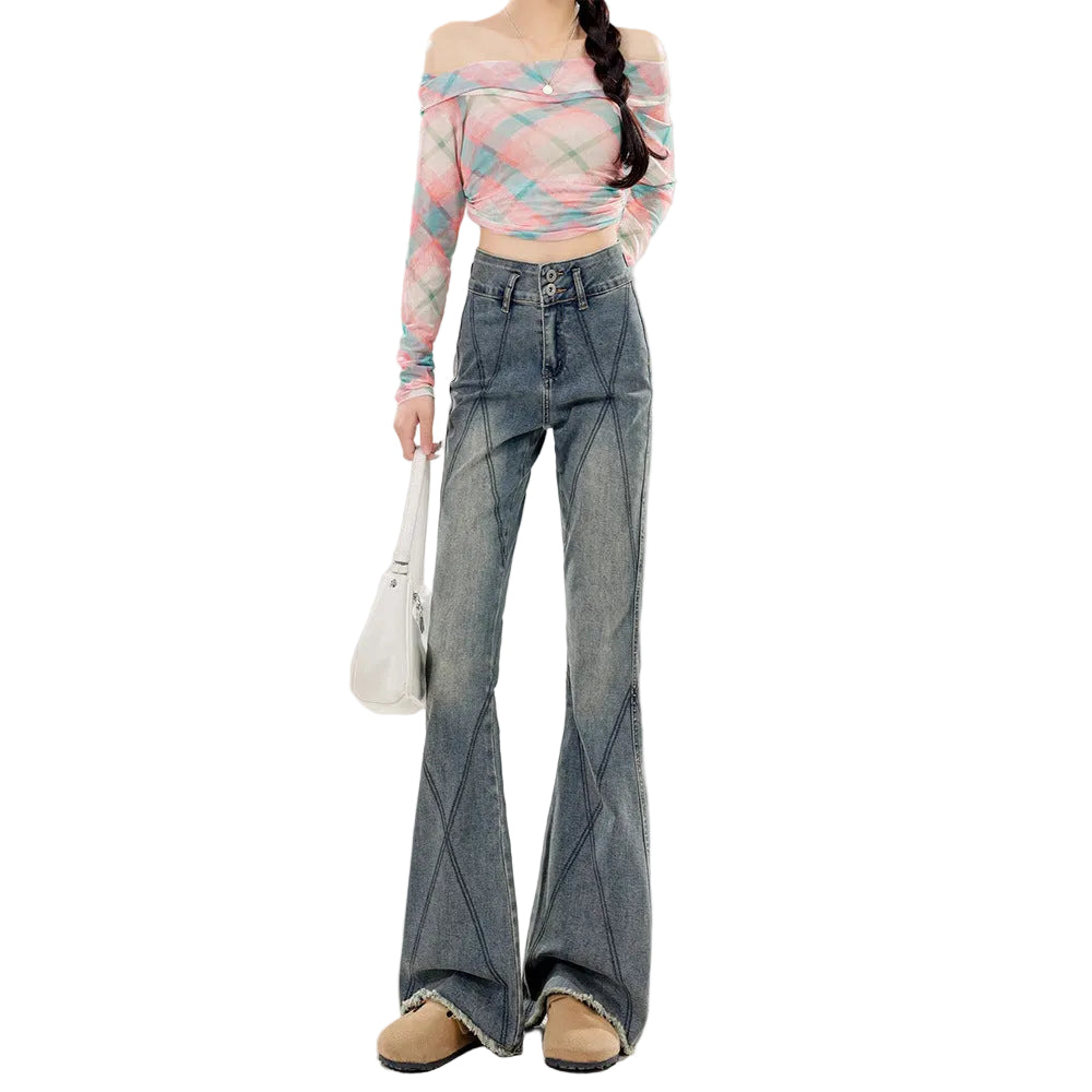 Style Bootcut Jeans For Women American Vintage Design