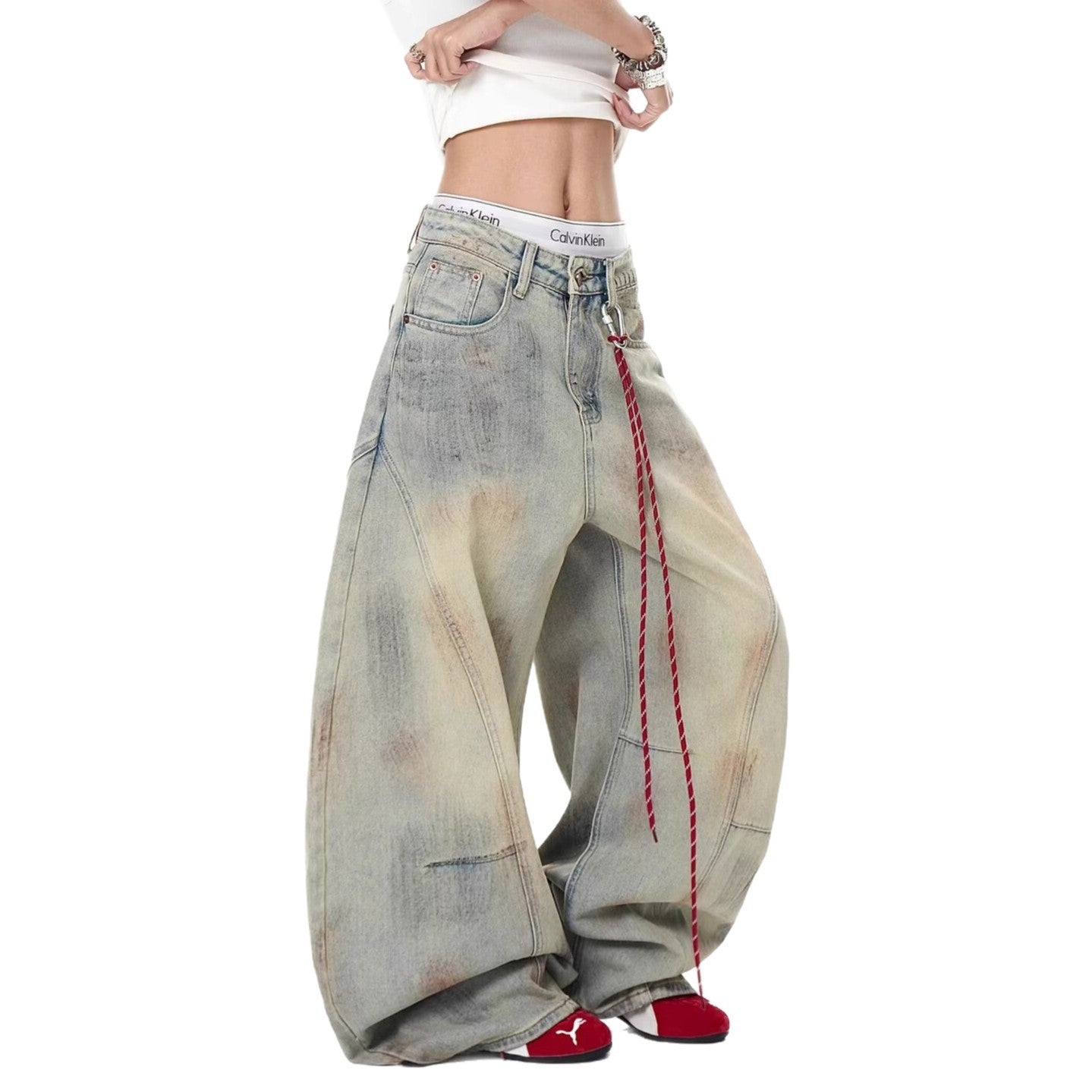Dirty wash / washed gray-beige tone