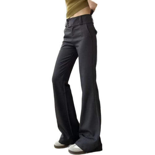 High-Waisted Wide-Leg Pocket Trousers