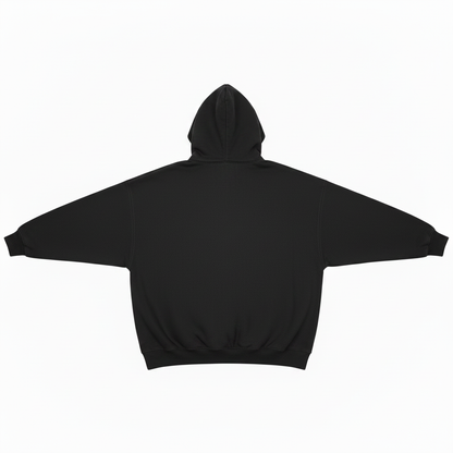 Back View Black Hoodie
